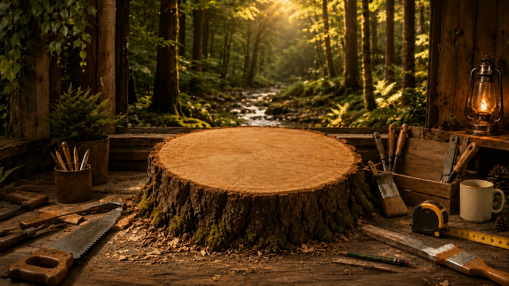 Full-resolution blank Workroom stump